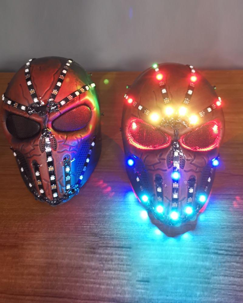 Cyberpunk LED Skull Helmet - cyberpunk helmet - Cyberpunk LED Skull Helmet for Techwear Style - View 15