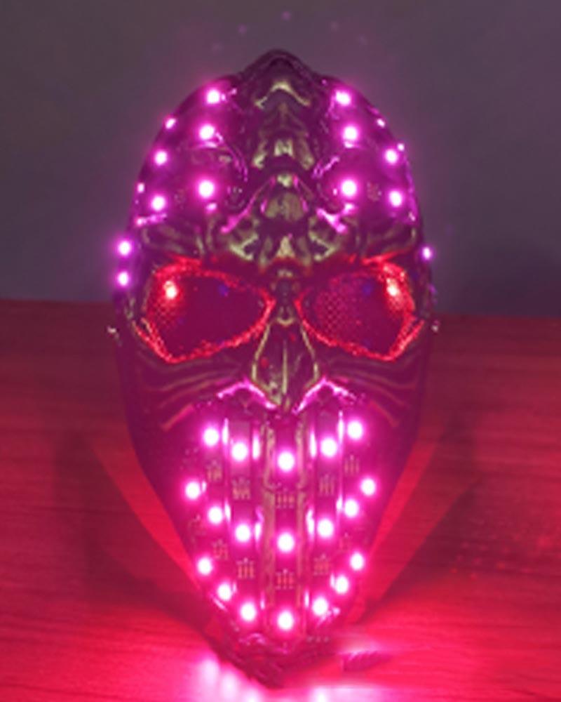 Cyberpunk LED Skull Helmet -  led skull - Cyberpunk LED Skull Helmet for Techwear Style - View 11