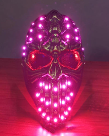Cyberpunk LED Skull Helmet -  led skull - Cyberpunk LED Skull Helmet for Techwear Style - View 11