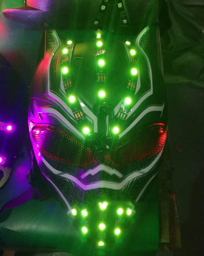 Cyberpunk LED Skull Helmet -  rechargeable battery helmet - Cyberpunk LED Skull Helmet for Techwear Style - View 12
