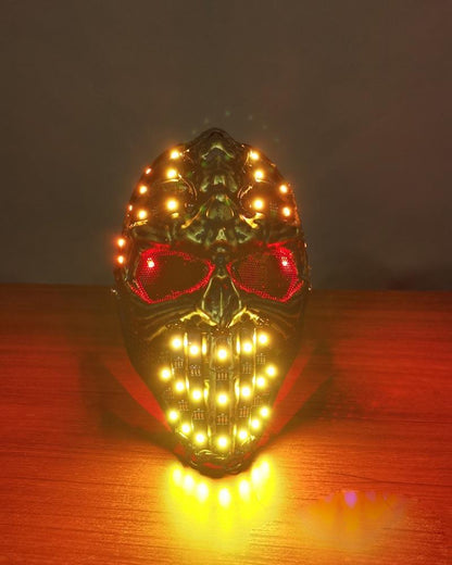 Cyberpunk LED Skull Helmet -  rechargeable battery helmet - Cyberpunk LED Skull Helmet for Techwear Style - View 5