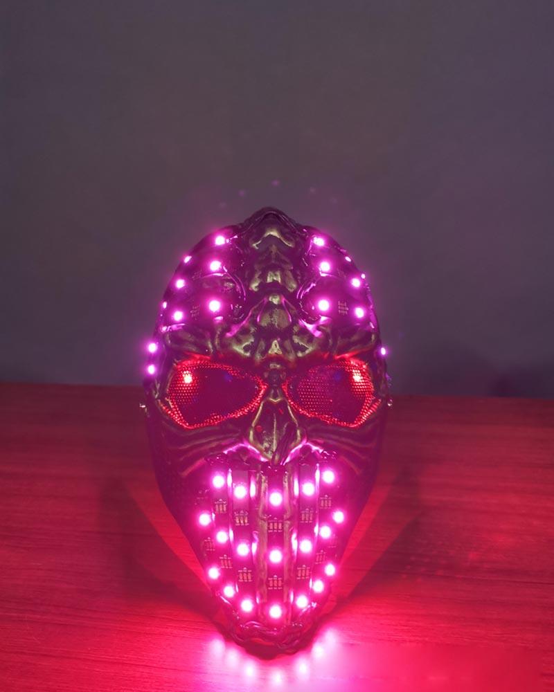 Cyberpunk LED Skull Helmet -  stylish protection - Cyberpunk LED Skull Helmet for Techwear Style - View 6