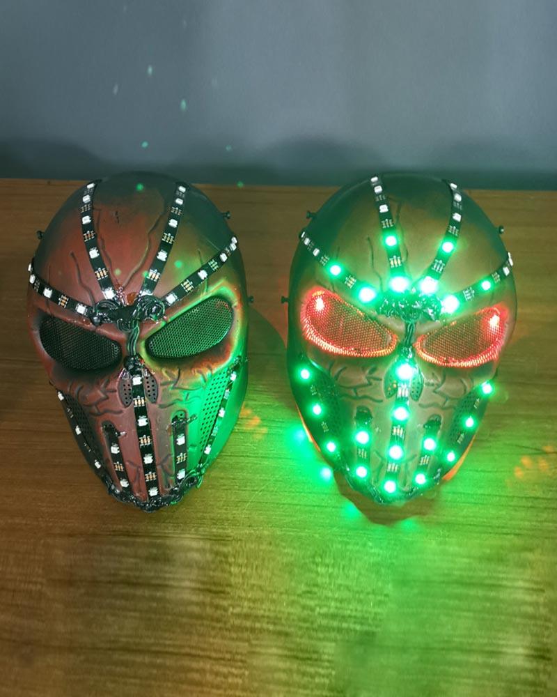 Cyberpunk LED Skull Helmet -  techwear mask - Cyberpunk LED Skull Helmet for Techwear Style - View 14