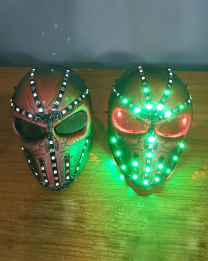 Cyberpunk LED Skull Helmet -  techwear mask - Cyberpunk LED Skull Helmet for Techwear Style - View 14