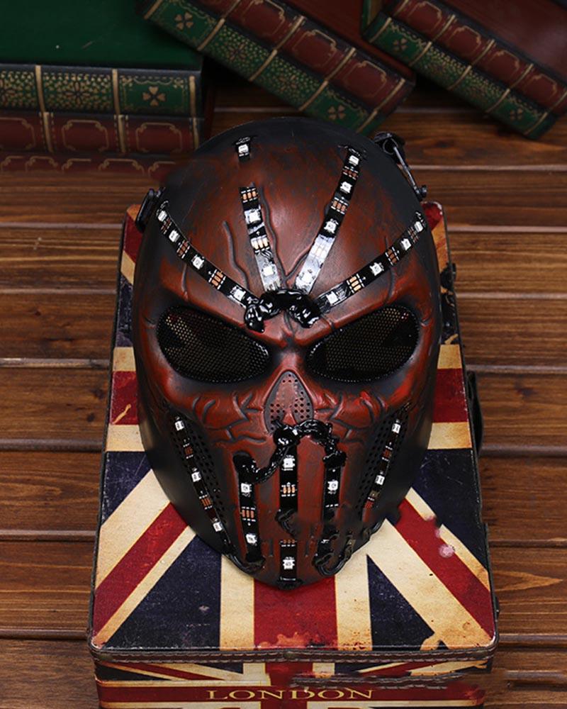 Cyberpunk LED Skull Helmet - techwear masks - Cyberpunk LED Skull Helmet for Techwear Style - View 2