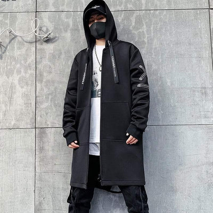 Cyberpunk Long Jacket Coat - cyberpunk - Stylish Cyberpunk Long Jacket Coat for Urban Wear - Main view