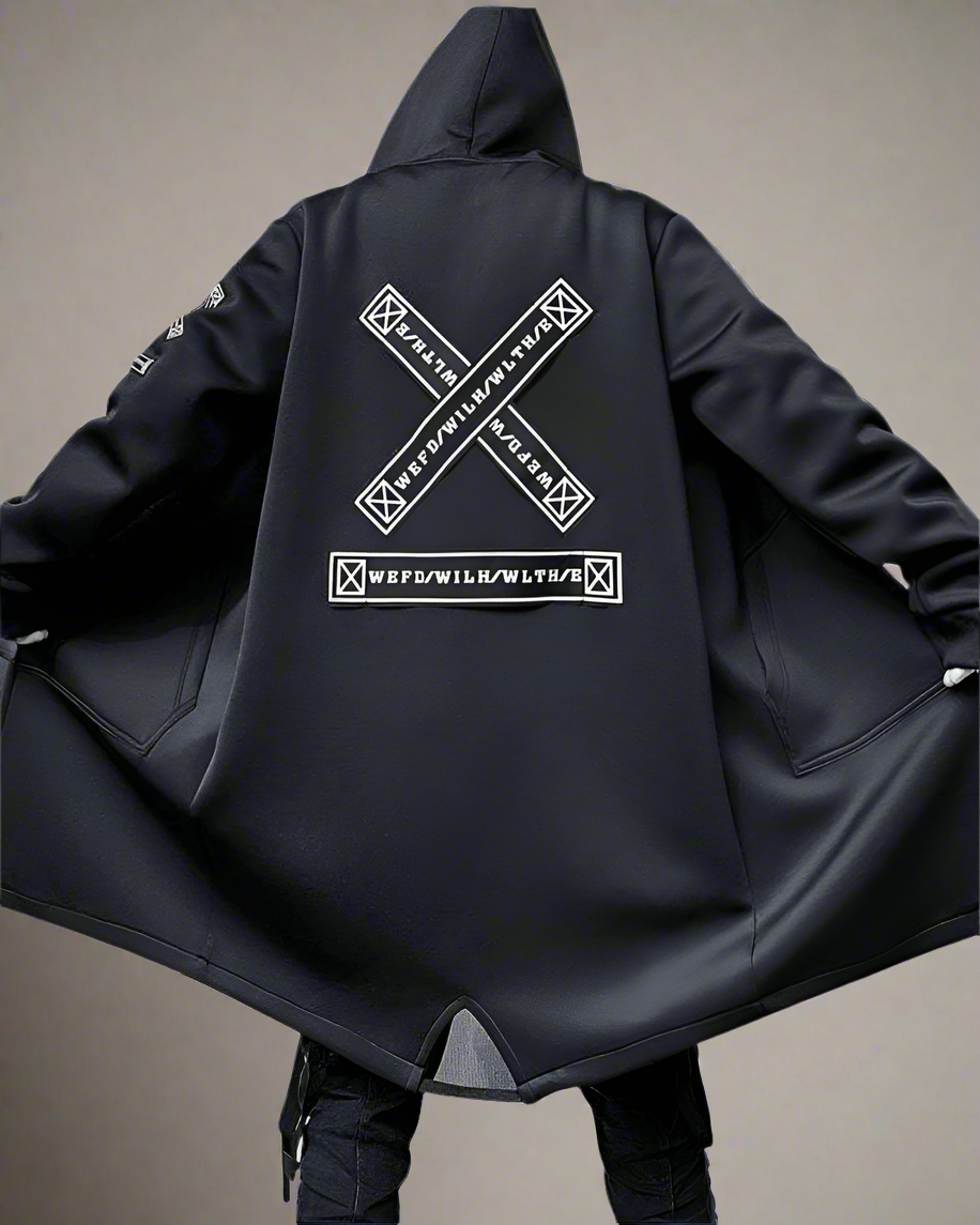 Cyberpunk Long Jacket Coat -  long jacket - Stylish Cyberpunk Long Jacket Coat for Urban Wear - View 3