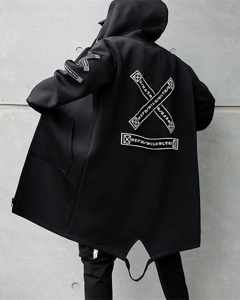 Cyberpunk Long Jacket Coat - urban jacket - Stylish Cyberpunk Long Jacket Coat for Urban Wear - View 2