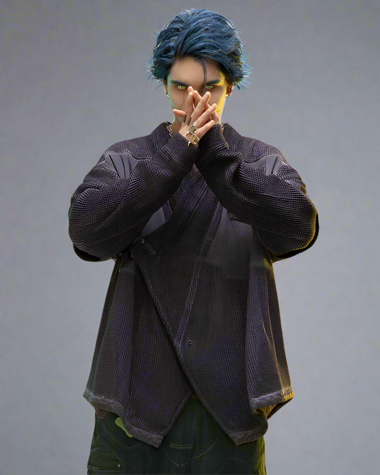 Cyberpunk Ninja Kimono Jacket - BEST SELLERS - Cyberpunk Ninja Kimono Jacket for Futuristic Style - Main view