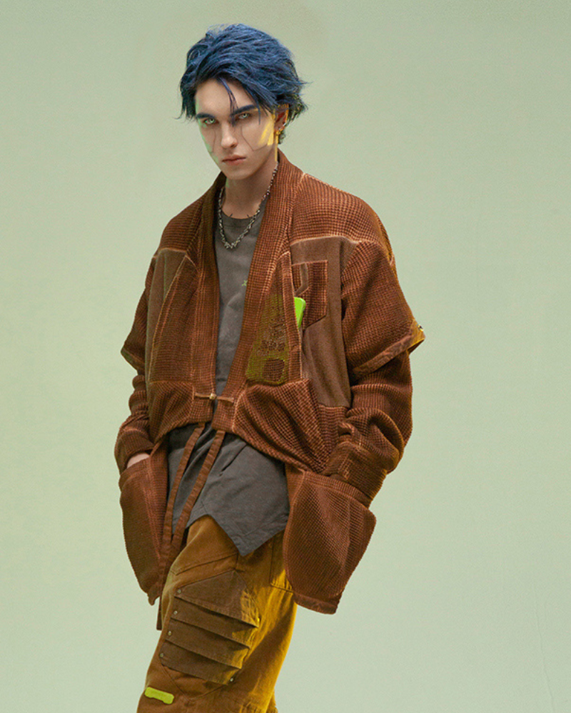 Cyberpunk Ninja Kimono Jacket -  comfortable kimono - Cyberpunk Ninja Kimono Jacket for Futuristic Style - View 5