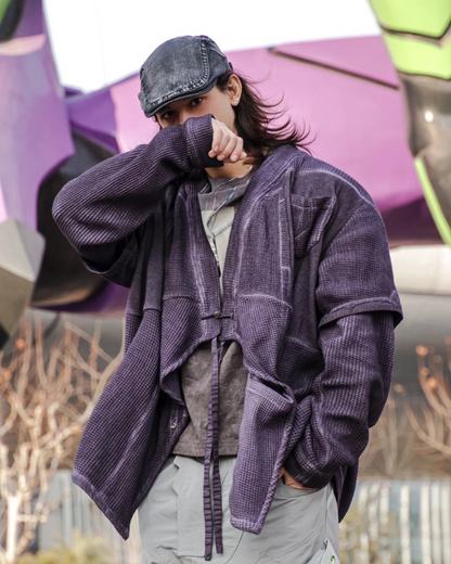 Cyberpunk Ninja Kimono Jacket - cyberpunk - Cyberpunk Ninja Kimono Jacket for Futuristic Style - View 12
