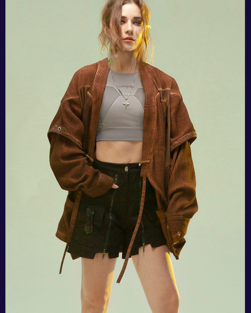 Cyberpunk Ninja Kimono Jacket -  ninja - Cyberpunk Ninja Kimono Jacket for Futuristic Style - View 9