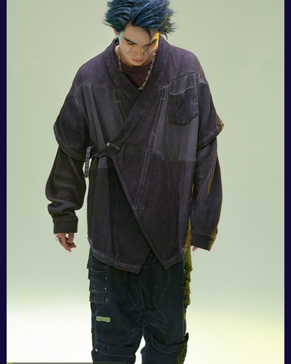 Cyberpunk Ninja Kimono Jacket -  techwear - Cyberpunk Ninja Kimono Jacket for Futuristic Style - View 10