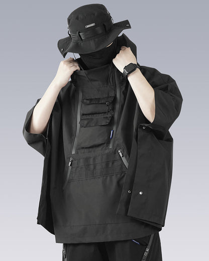 Cyberpunk Ninja Waterproof Cape -  ninja style - Cyberpunk Ninja Waterproof Cape for Techwear Enthusiasts - View 5