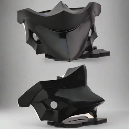 Cyberpunk Oni Half Face Mask -  techwear mask - Cyberpunk Oni Half Face Mask for Unique Style - View 6