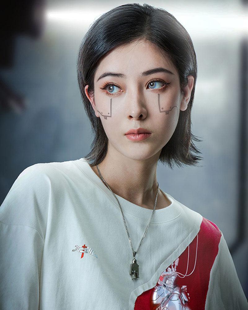 Cyberpunk Prosthetic Heart Tee -  techwear - Cyberpunk Prosthetic Heart Tee for Bold Style - View 8