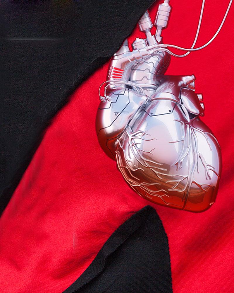 Cyberpunk Prosthetic Heart Tee - bold fashion - Cyberpunk Prosthetic Heart Tee for Bold Style - View 10