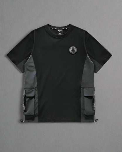 Cyberpunk Samurai Emblem Tee - cyberpunk - Stylish Cyberpunk Samurai Emblem T-Shirt for Everyday Wear - Main view