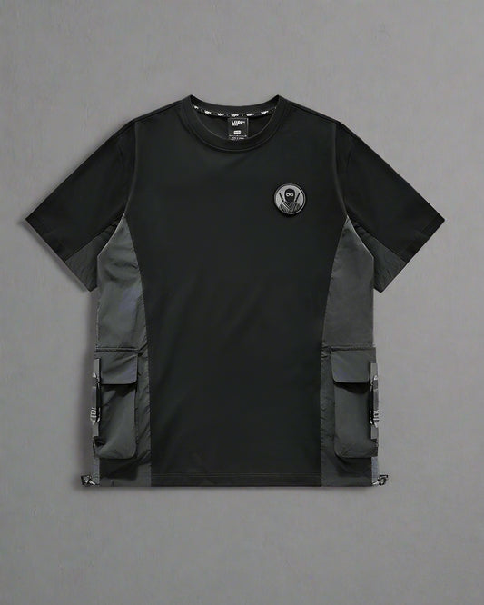 Cyberpunk Samurai Emblem Tee - cyberpunk - Stylish Cyberpunk Samurai Emblem T-Shirt for Everyday Wear - Main view
