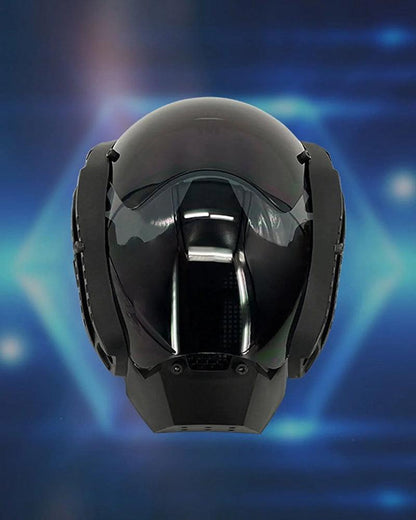Cyberpunk Sci-Fi Helmet Mask -  black helmet - Cyberpunk Sci-Fi Helmet Mask for Futuristic Looks - View 3