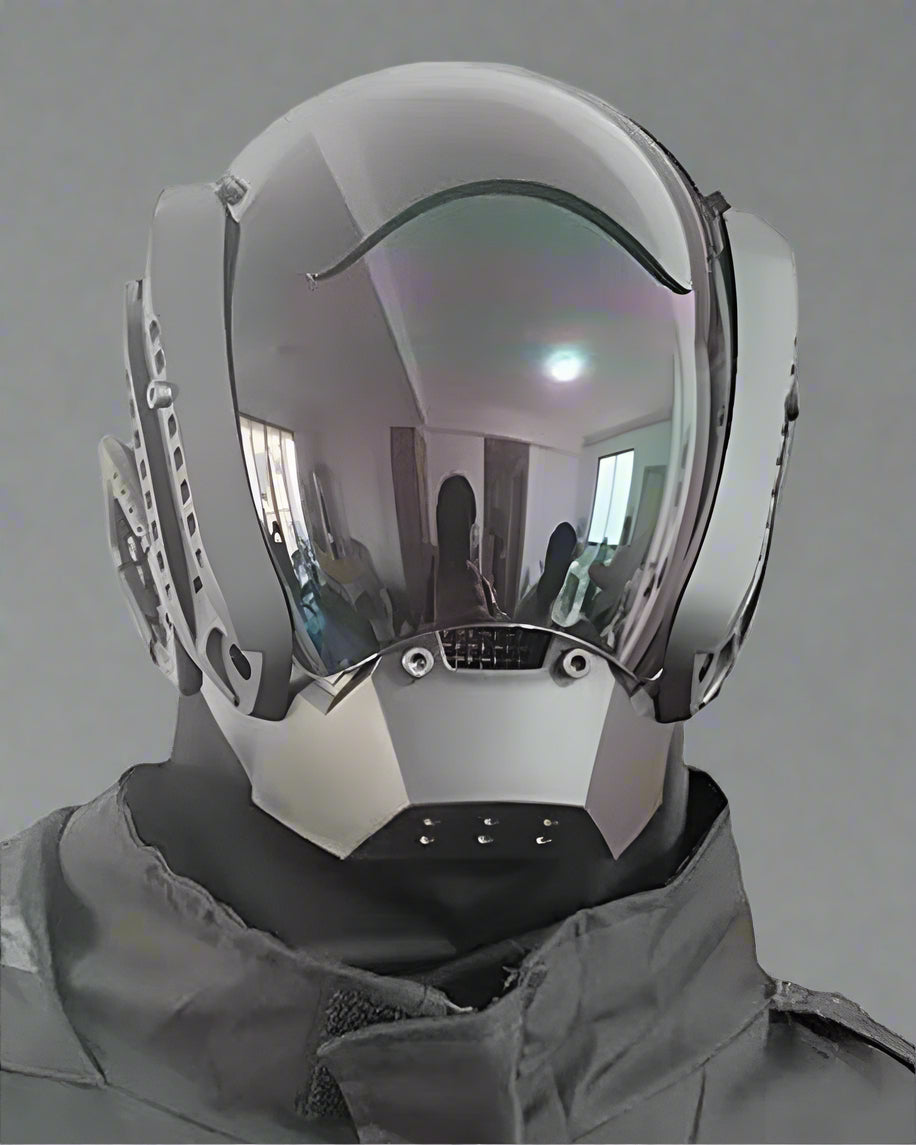 Cyberpunk Sci-Fi Helmet Mask for Futuristic Looks