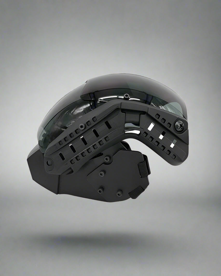 Cyberpunk Sci-Fi Helmet Mask -  premium polycarbonate helmet - Cyberpunk Sci-Fi Helmet Mask for Futuristic Looks - View 6