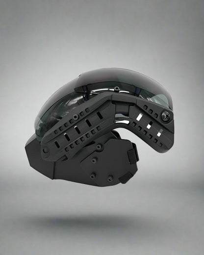 Cyberpunk Sci-Fi Helmet Mask -  premium polycarbonate helmet - Cyberpunk Sci-Fi Helmet Mask for Futuristic Looks - View 6