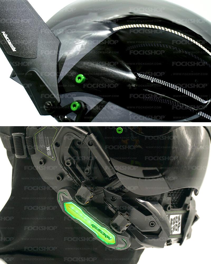 Cyberpunk Sci-Fi Winged Helmet -  futuristic mask - Cyberpunk Sci-Fi Winged Helmet for Futuristic Style - View 10