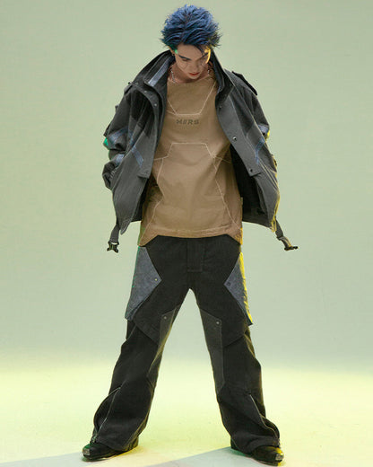 Cyberpunk Shadow Patrol Corduroy Pants -  dark gray - Cyberpunk Shadow Patrol Corduroy Pants for Men - View 3