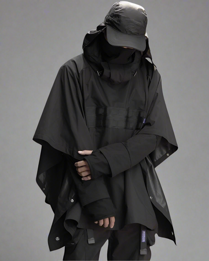Cyberpunk Waterproof Samurai Cloak - cyberpunk - Waterproof Samurai Cloak for Urban Adventures - Main view