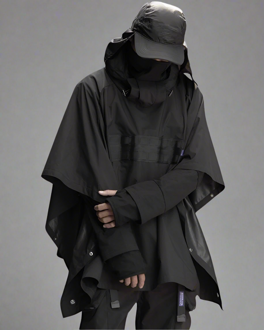 Cyberpunk Waterproof Samurai Cloak - cyberpunk - Waterproof Samurai Cloak for Urban Adventures - Main view