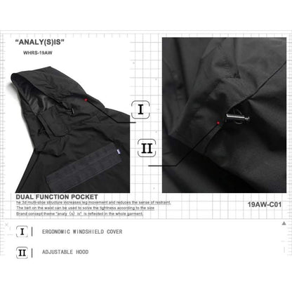 Cyberpunk Waterproof Samurai Cloak -  urban fashion - Waterproof Samurai Cloak for Urban Adventures - View 6