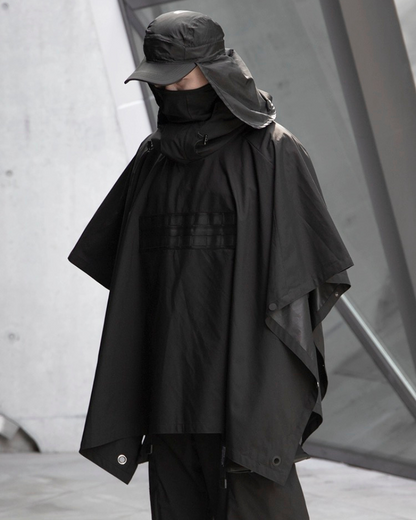 Cyberpunk Waterproof Samurai Cloak - techwear jacket - Waterproof Samurai Cloak for Urban Adventures - View 2