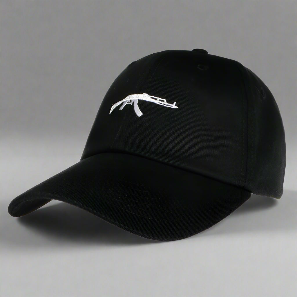 Defend Your Style: Firearm Cap -  stylish outdoor headwear - Firearm Cap: Premium Outdoor Style in Black - View 5