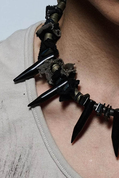 Detachable Tassel Buds Necklace -  statement necklace - Versatile Detachable Tassel Necklace with Tribal Flair - View 4