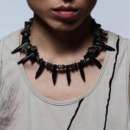 Detachable Tassel Buds Necklace - vintage tribal aesthetics - Versatile Detachable Tassel Necklace with Tribal Flair - View 2