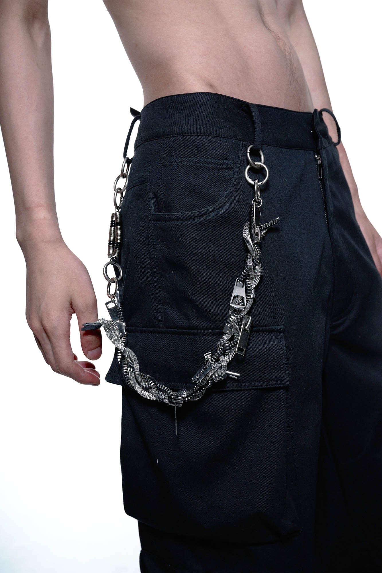 Devouring Spiral Pendant Necklace -  unique fashion statement - Devouring Spiral Pendant Necklace with Industrial Charm - View 6