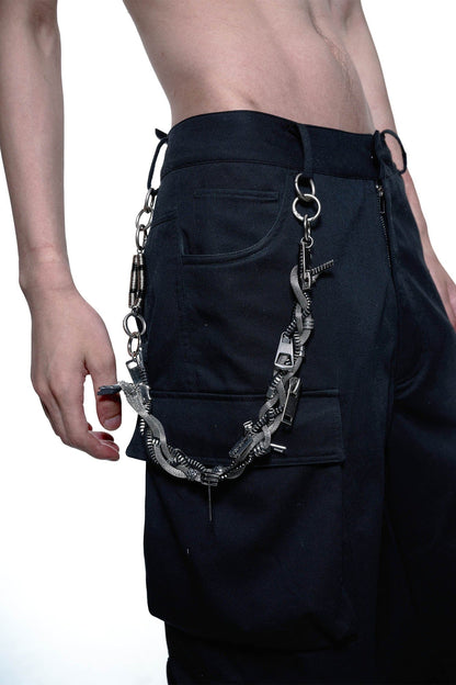 Devouring Spiral Pendant Necklace -  unique fashion statement - Devouring Spiral Pendant Necklace with Industrial Charm - View 6