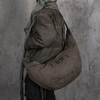 Distressed Crescent Wanderer Bag - crescent bag - Unique Distressed Crescent Wanderer Bag for Everyday Use - Main view