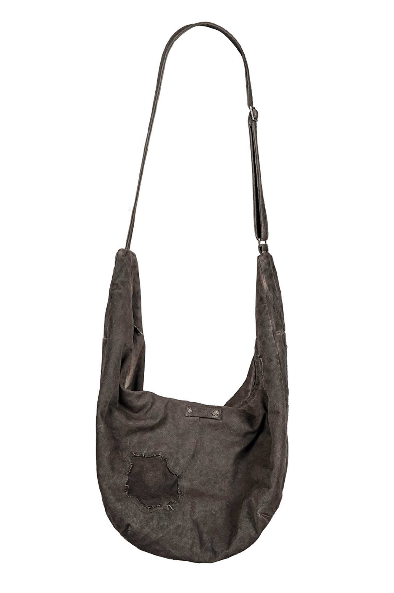 Distressed Crescent Wanderer Bag -  handmade patchwork bag - Unique Distressed Crescent Wanderer Bag for Everyday Use - View 13