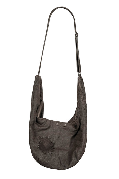 Distressed Crescent Wanderer Bag -  handmade patchwork bag - Unique Distressed Crescent Wanderer Bag for Everyday Use - View 13