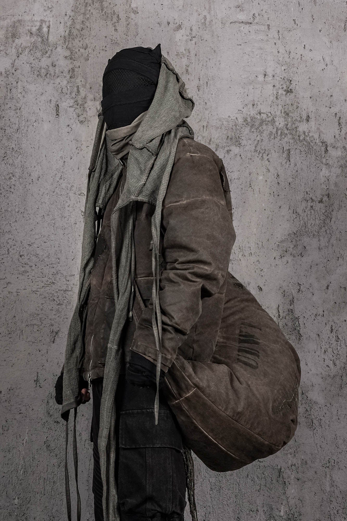 Distressed Crescent Wanderer Bag -  streetwear - Unique Distressed Crescent Wanderer Bag for Everyday Use - View 6