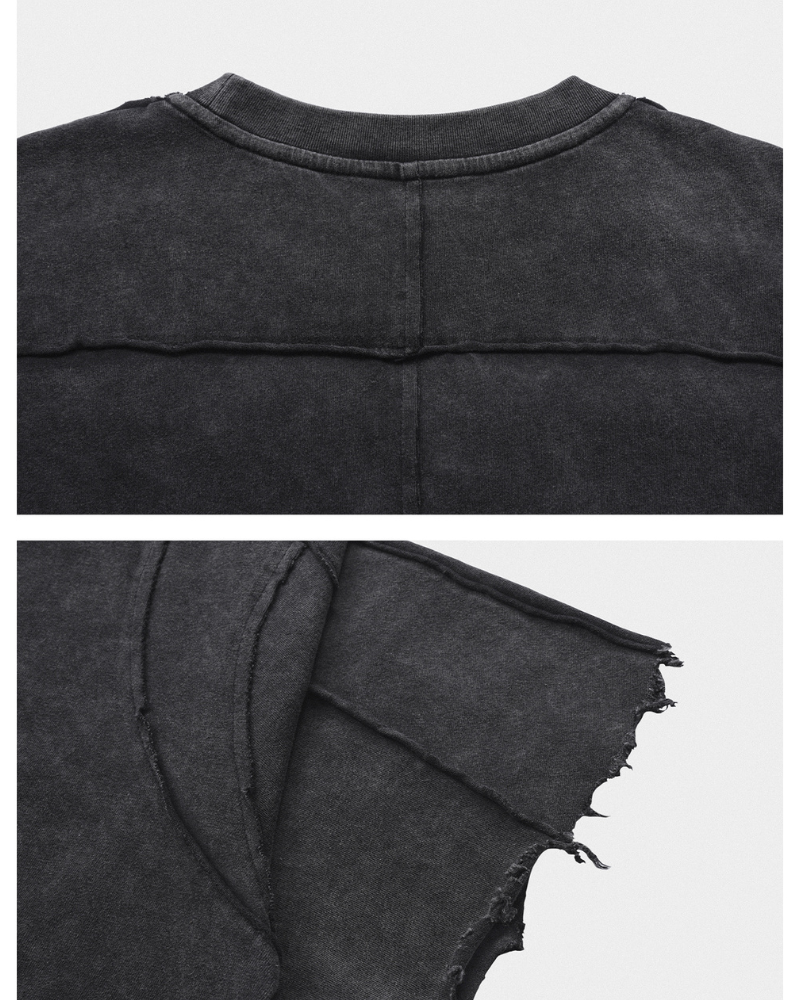 Distressed Demon Skull Tee -  streetwear - Distressed Demon Skull Tee with Vintage Charm - View 14