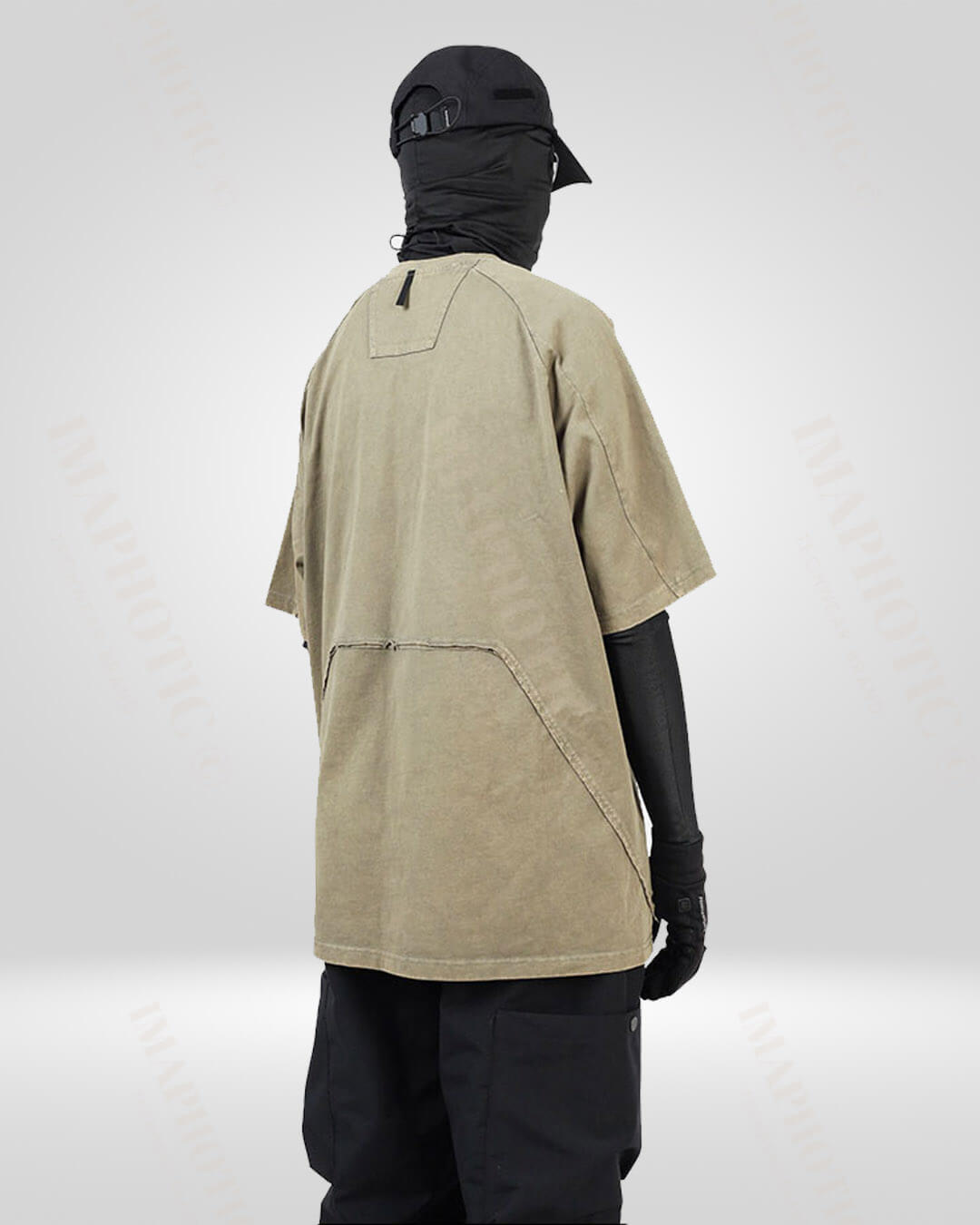 Distressed Drop Shoulder Tee -  fashionable relaxed fit - Oversized Distressed Drop Shoulder Tee for Effortless Style - View 6