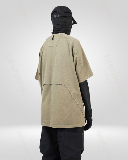 Distressed Drop Shoulder Tee -  fashionable relaxed fit - Oversized Distressed Drop Shoulder Tee for Effortless Style - View 6