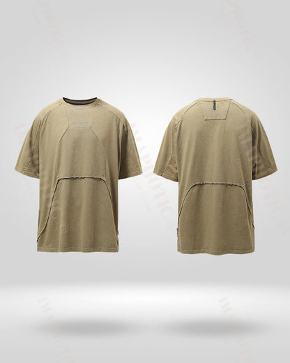 Distressed Drop Shoulder Tee -  lightweight cotton tee - Oversized Distressed Drop Shoulder Tee for Effortless Style - View 7