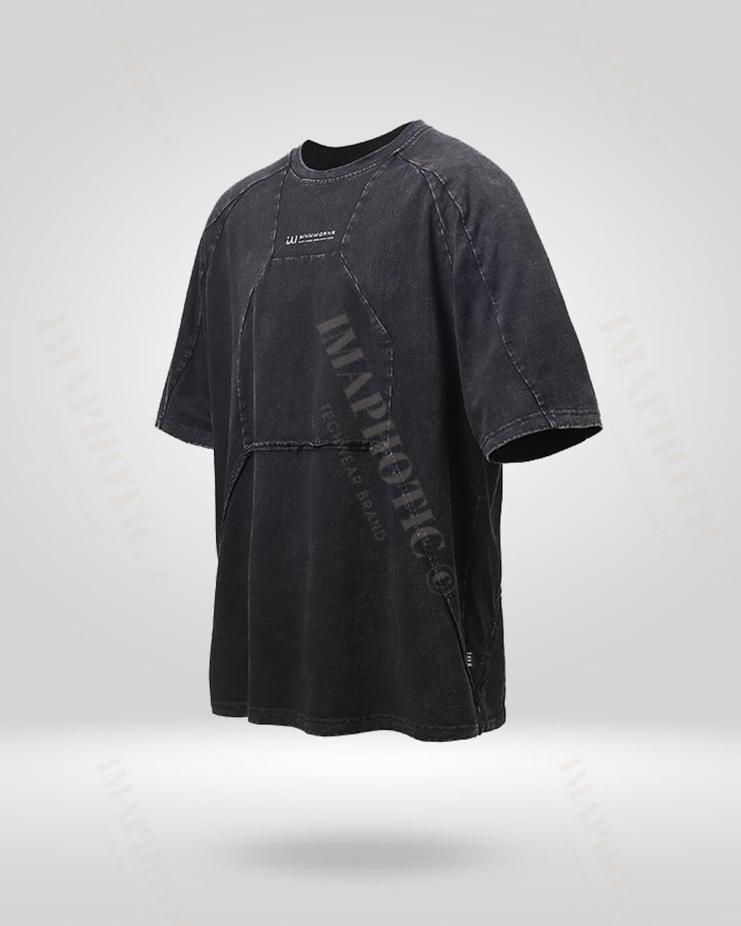 Distressed Drop Shoulder Tee - oversized distressed tee - Oversized Distressed Drop Shoulder Tee for Effortless Style - View 2