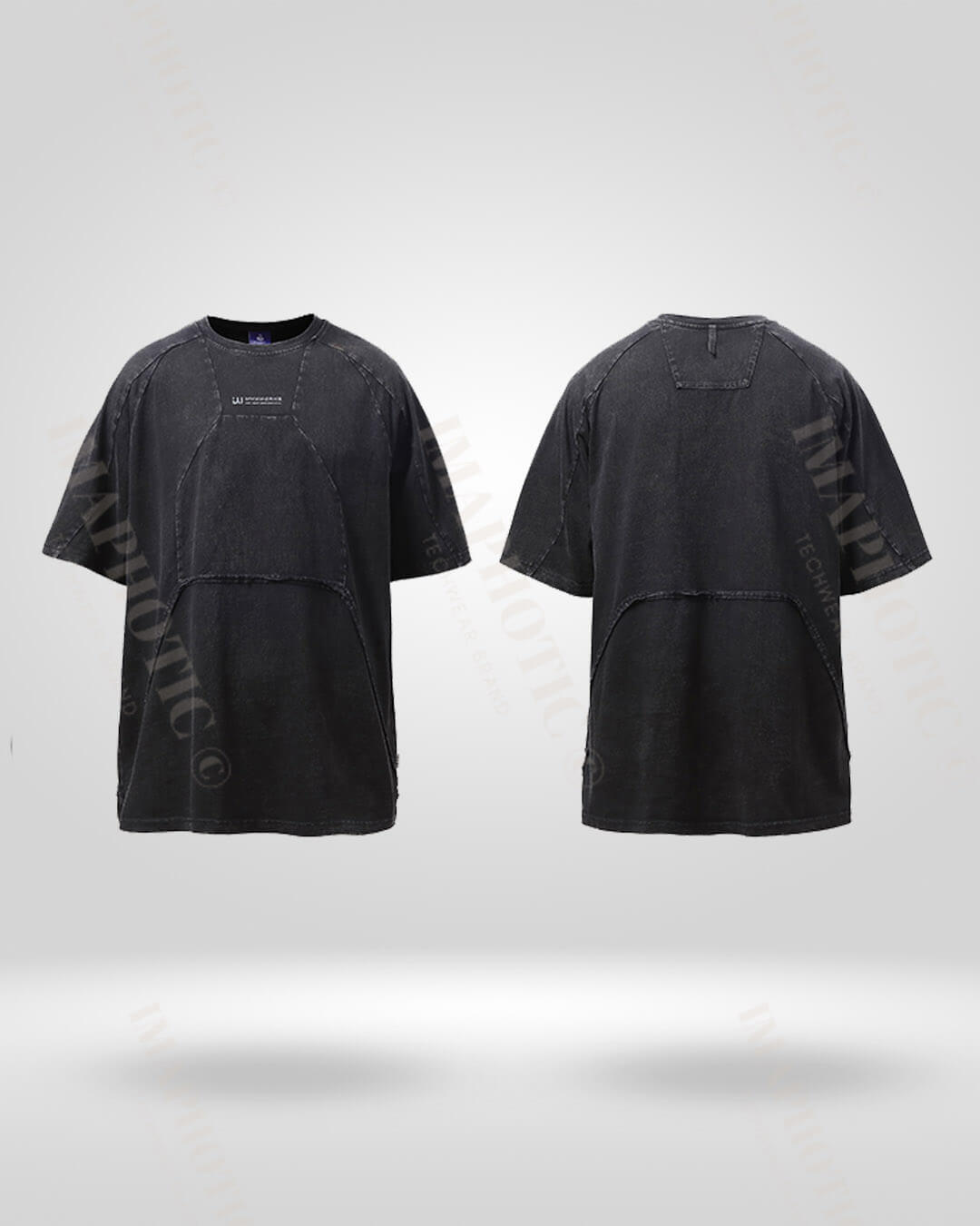 Distressed Drop Shoulder Tee -  oversized fit - Oversized Distressed Drop Shoulder Tee for Effortless Style - View 8