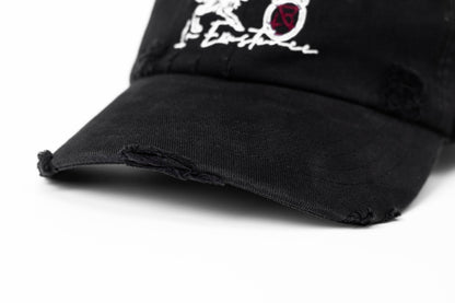 Distressed Embroidered Classic Cap -  adjustable strap cap - Distressed Embroidered Cap for Vintage Style Enthusiasts - View 17