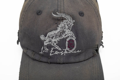 Distressed Embroidered Classic Cap -  cotton baseball cap - Distressed Embroidered Cap for Vintage Style Enthusiasts - View 11